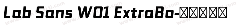 Lab Sans W01 ExtraBo字体转换